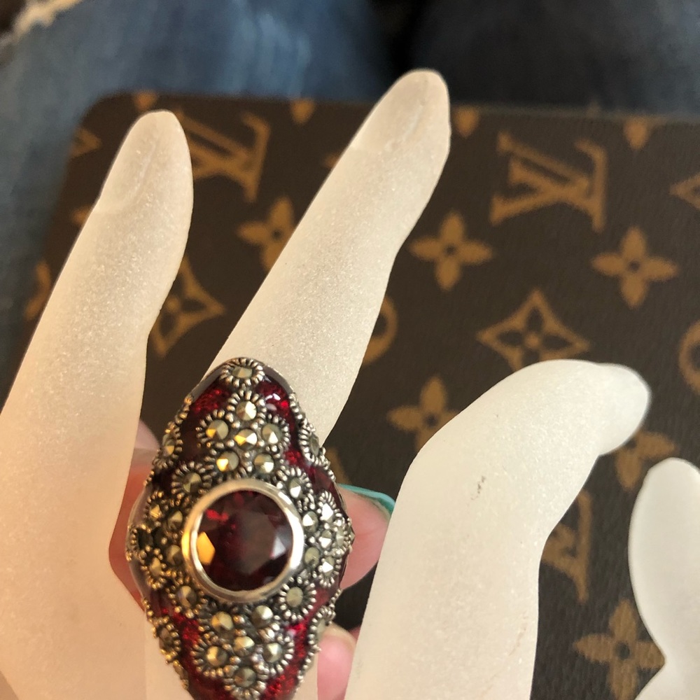 Dallas Prince Garnet Ring - Picture 3 of 7